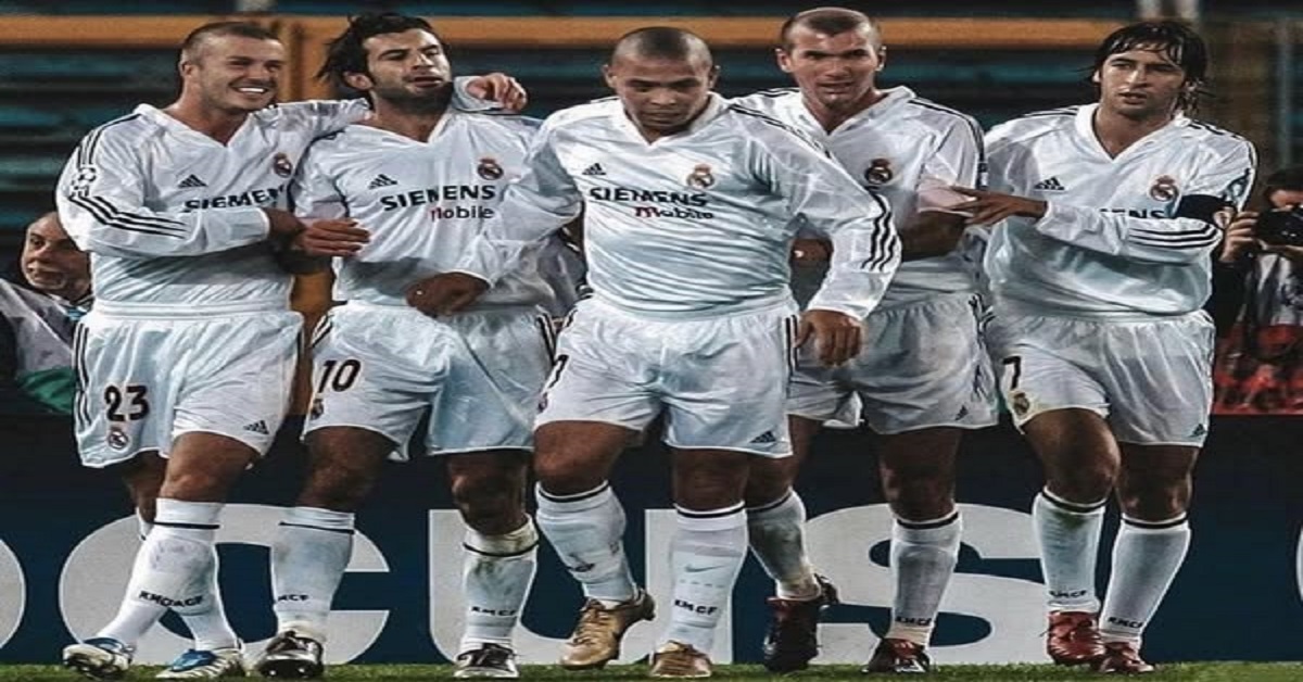 En la foto, los galácticos del Real Madrid