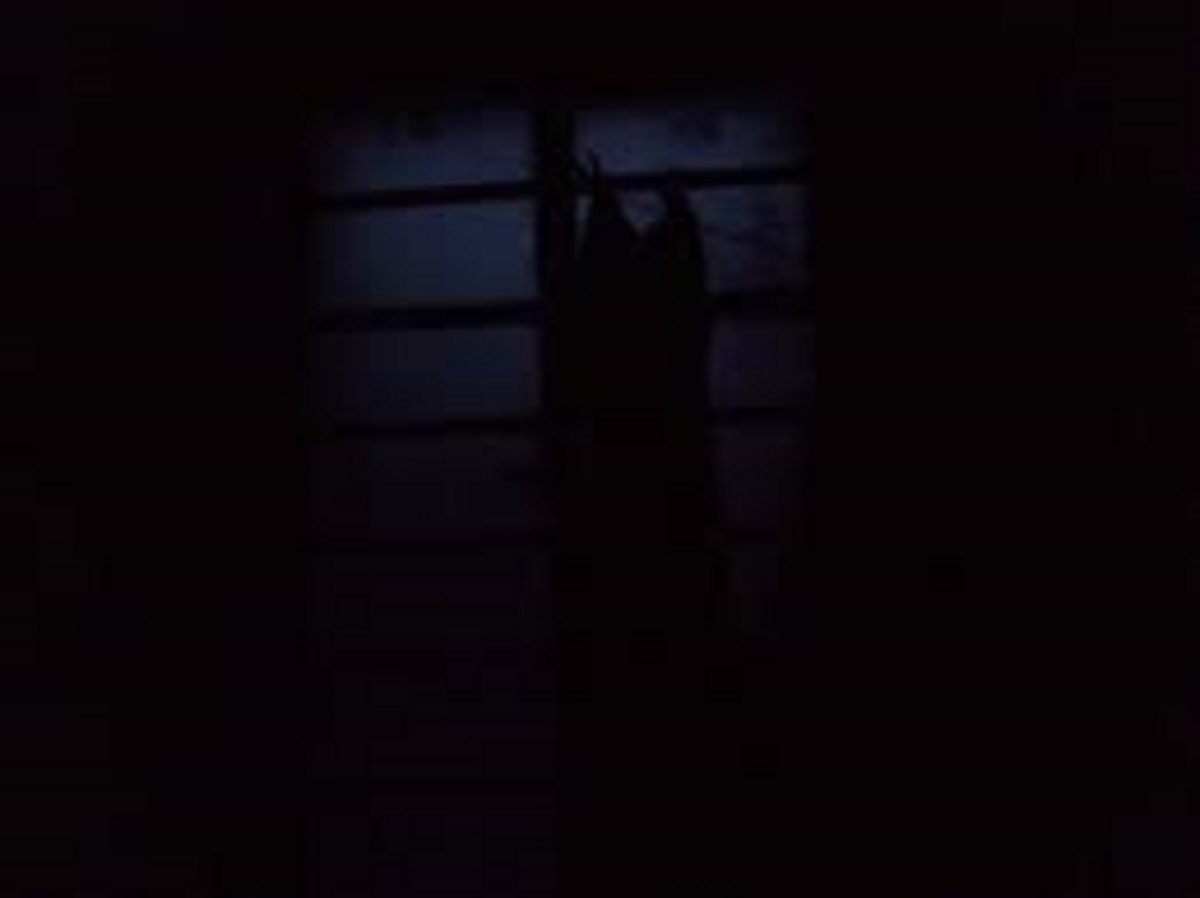 En la foto, habitación a oscuras