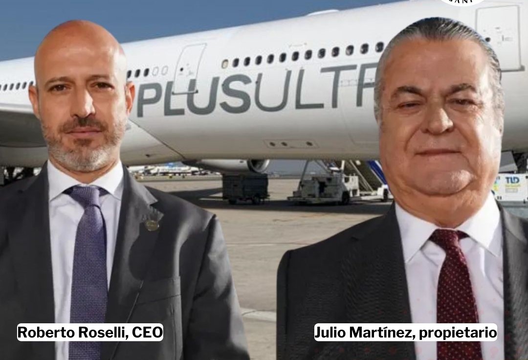 En la foto, los directivos de Plus Ultra detenidos