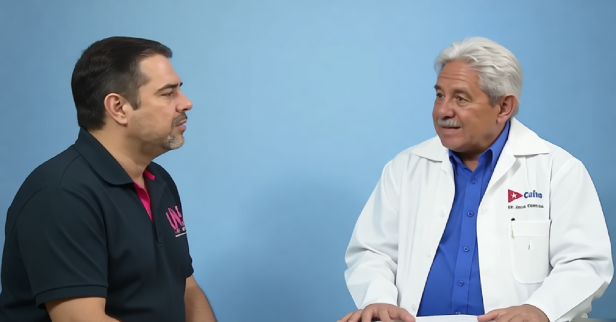 En la foto, el ingeniero Lázaro Guerra Hernández y el doctor Francisco Durán