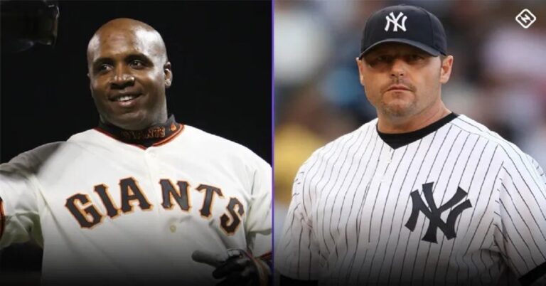 En la foto, Barry Bonds y Roger Clemens