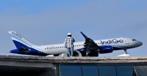 En la foto, un avión de IndiGo