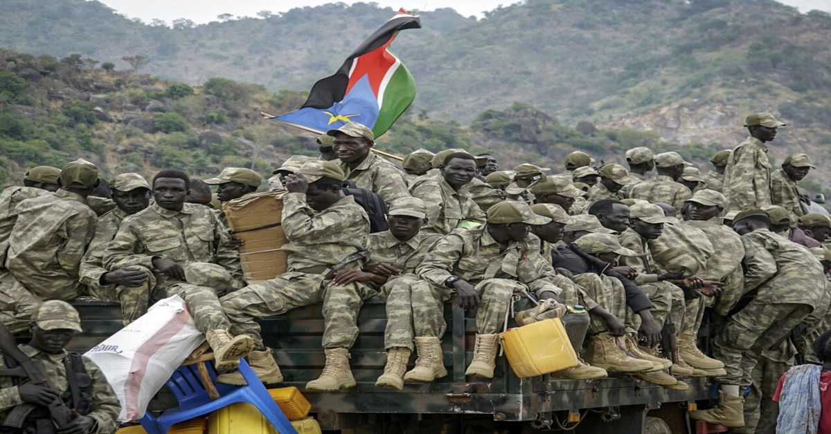En la foto, participantes del conflicto armado en Sudán