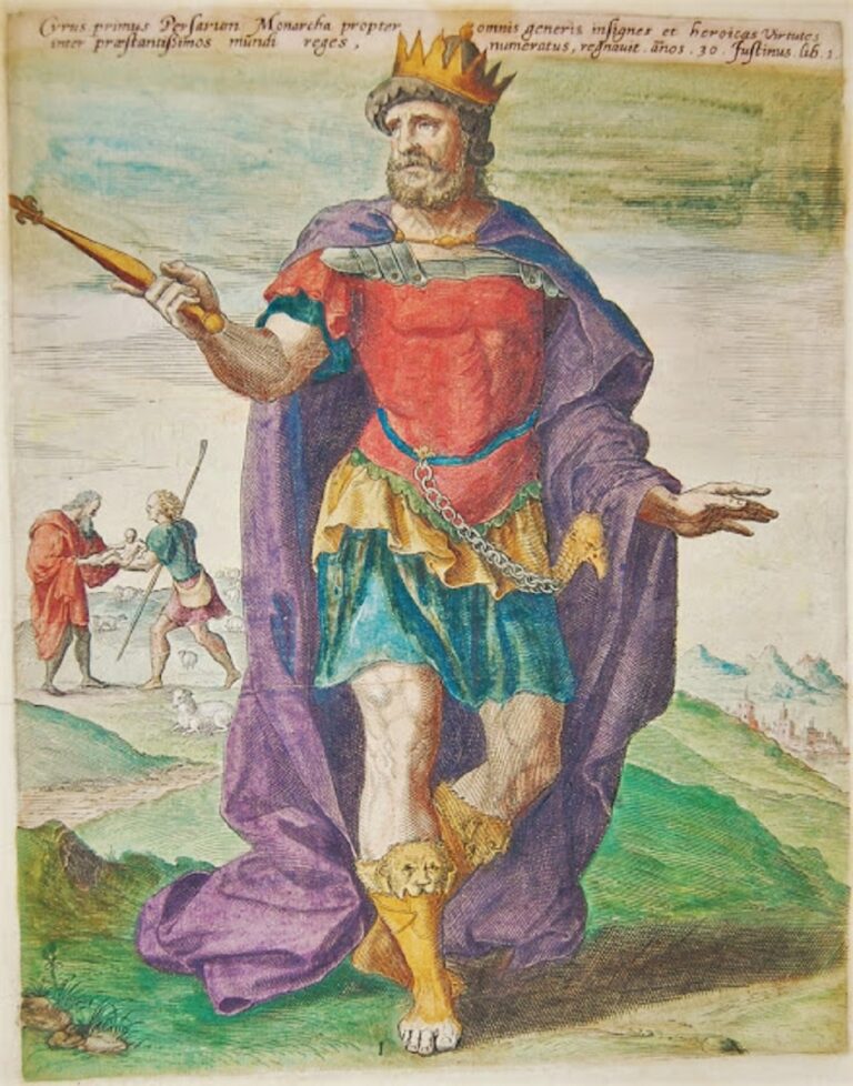 En la foto, el rey persa Ciro el Grande