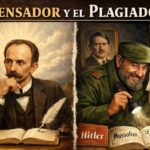 En la foto, una imagen relativa al texto, con imágenes de Martí y Castro