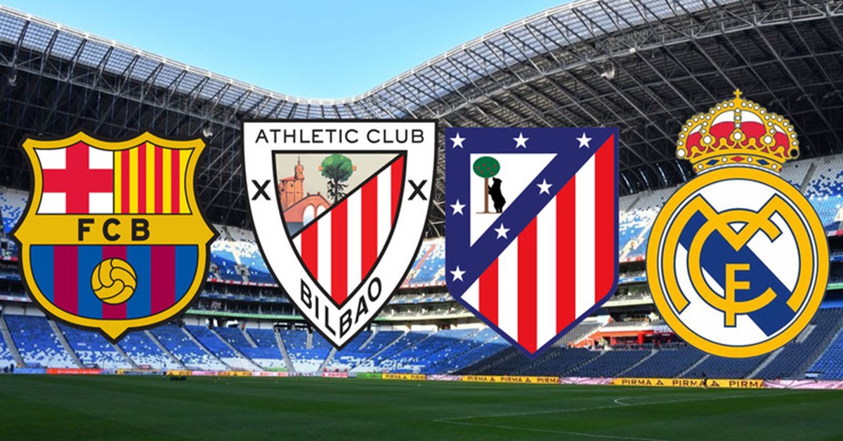 En la foto, el logo de los partiipantes en la Supercopa de España