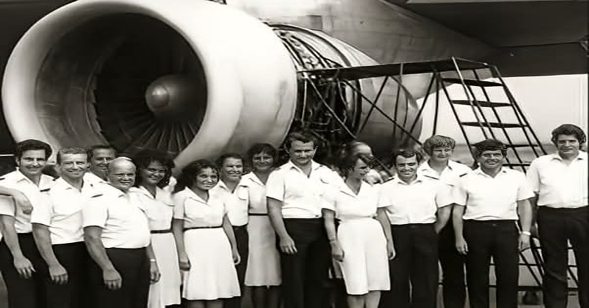 En la foto, protagonistas del referido vuelo