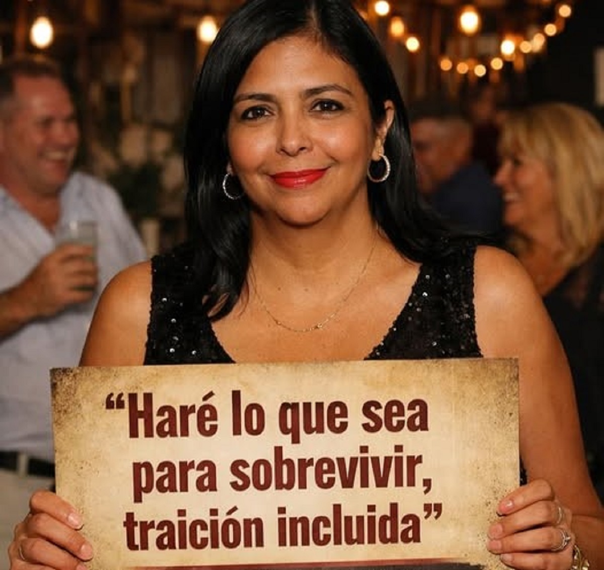 En la foto, una imagen de AI de Delcy Rodríguez