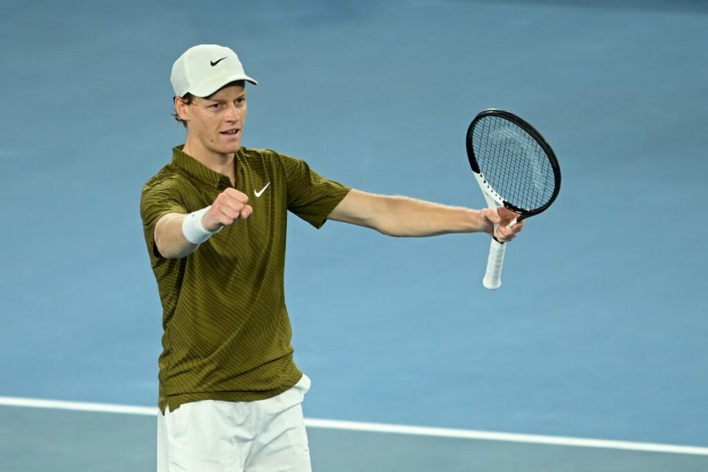 Un sólido Sinner se metió en semifinales de Australia tras ganar a Shelton 5 En la foto, Jannick Sinner