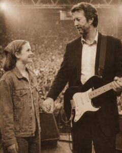 En la foto, Sarah y Eric Clapton