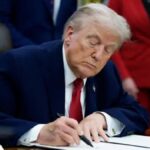 En la foto, el presidente Donald Trump