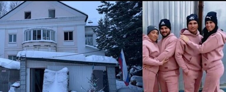 En la foto, la casa que se incendió y los cubanos que murieron