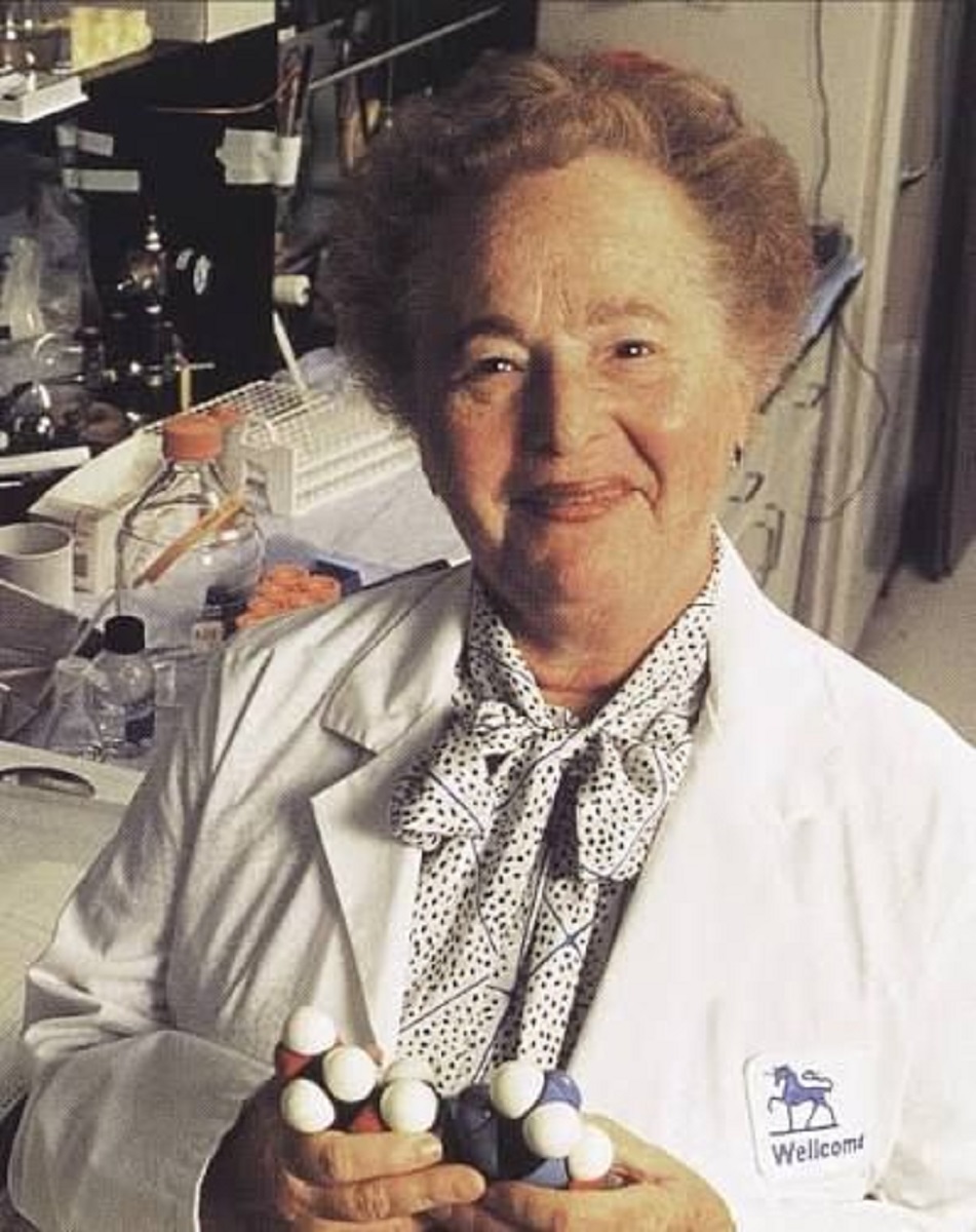 En la foto, Gertrude Elion