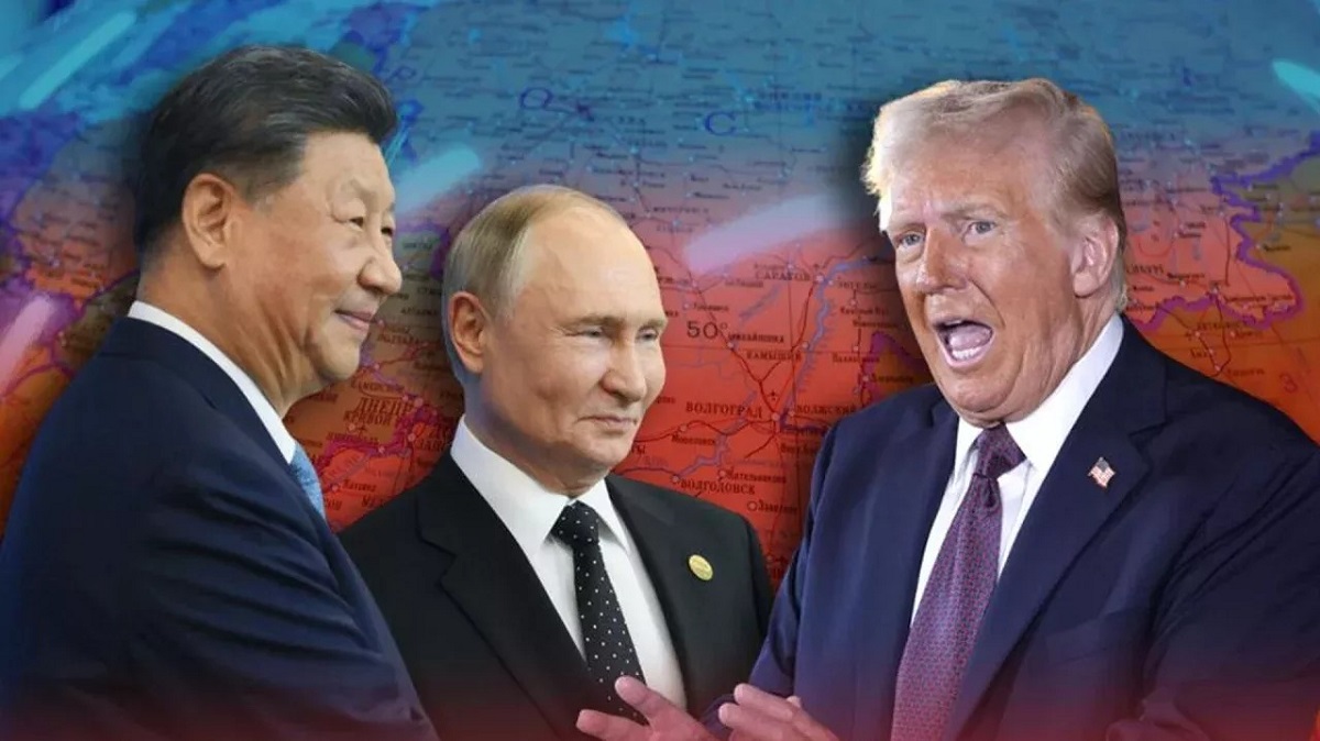 En la foto, Xi Jinping, Vladímir Putin y Donald Trump