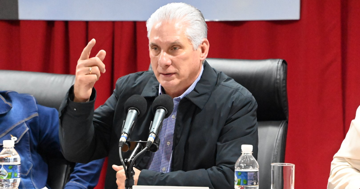 En la foto, Miguel Díaz-Canel