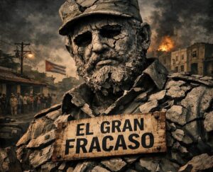 En la foto, una imagen con AI de Fidel Castro