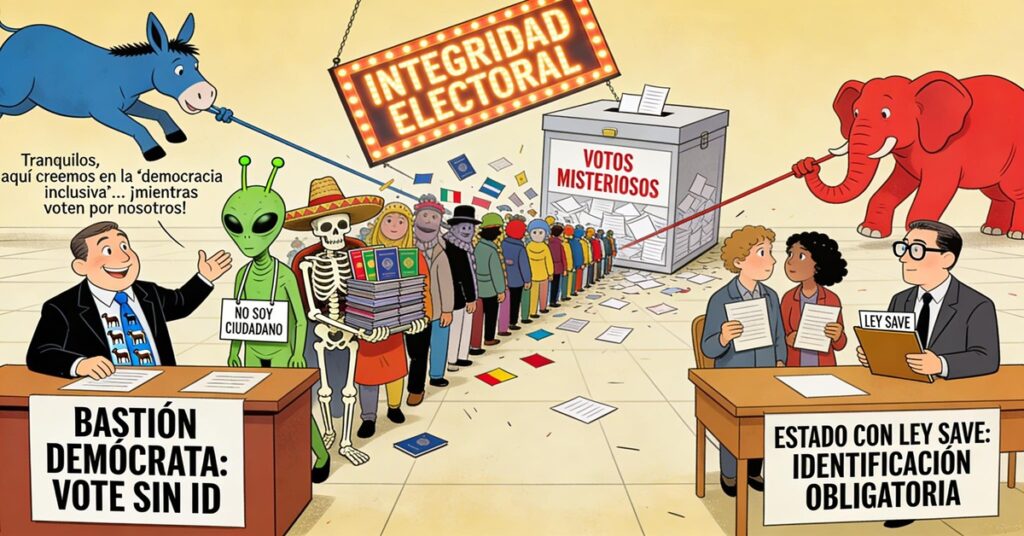 Razones lógicas de la enfermiza oposición demócrata a la ley Save en elecciones