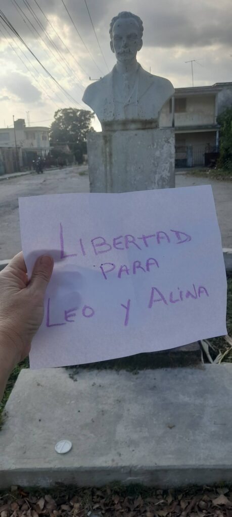 Exijo la libertad de Leonardo y de Alina y el fin de tanta represión