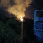 En la imagen, una foto del lugar del incendio