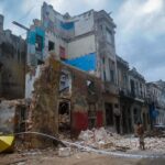 En la foto, derrumbes en La Habana