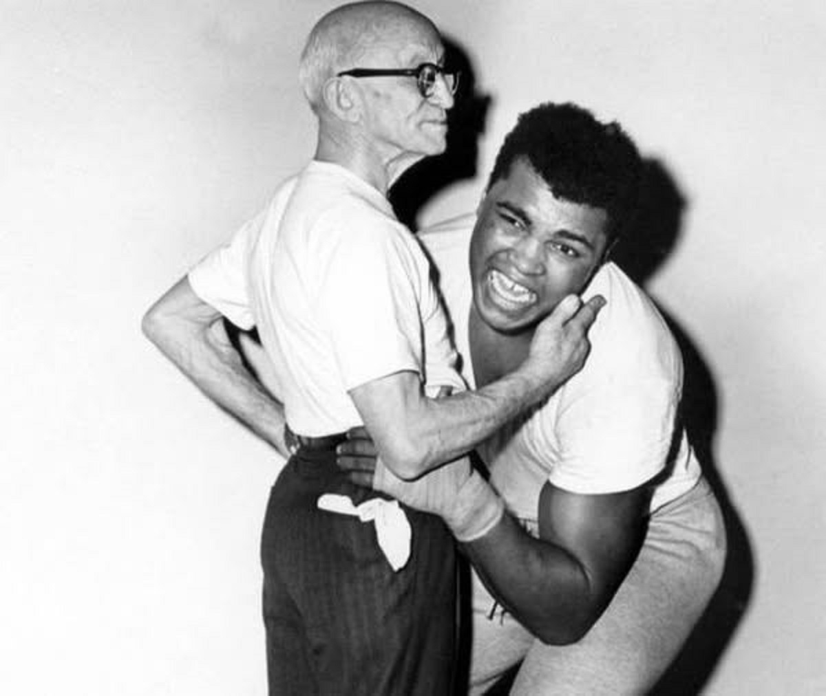 En la foto, Johnny Coulon y Muhammad Ali