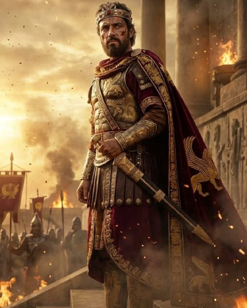 En la foto, una imagen de AI de Atajerjes I, el rey persa