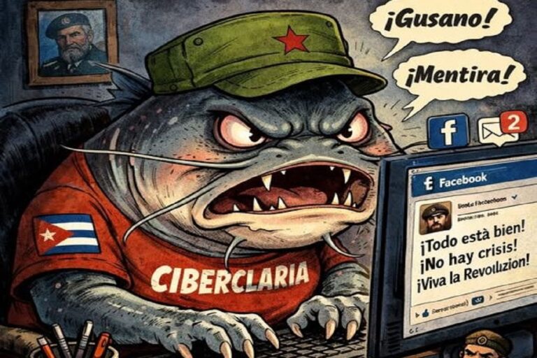 En la foto, una ciberclaria