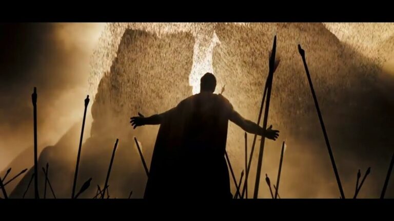 En la foto, un fotograma de la película "300"