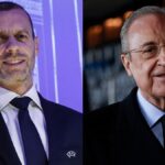 En la foto, Alexander Ceferín y Florentino Pérez