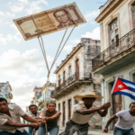 En la foto, una imagen relativa a la inflación que vive Cuba