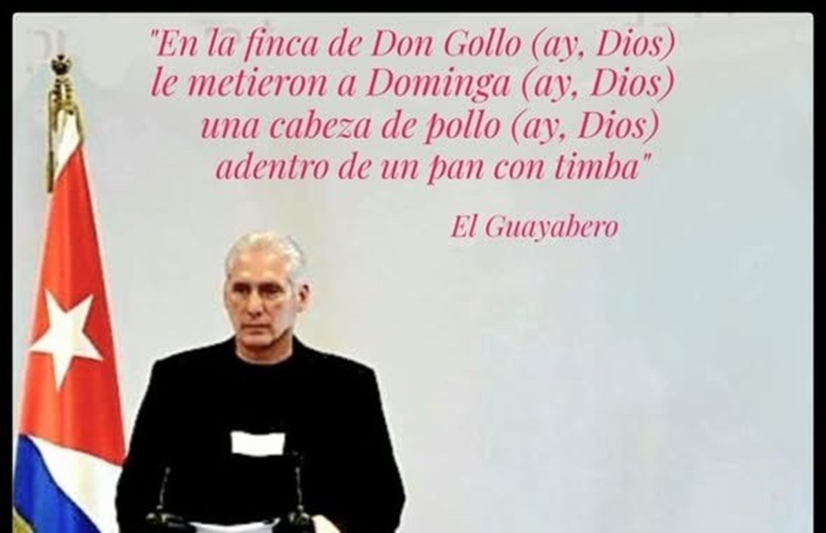 En la foto, Díaz-Canel