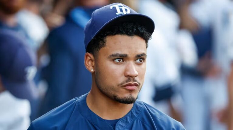 En la foto, Taj Bradley