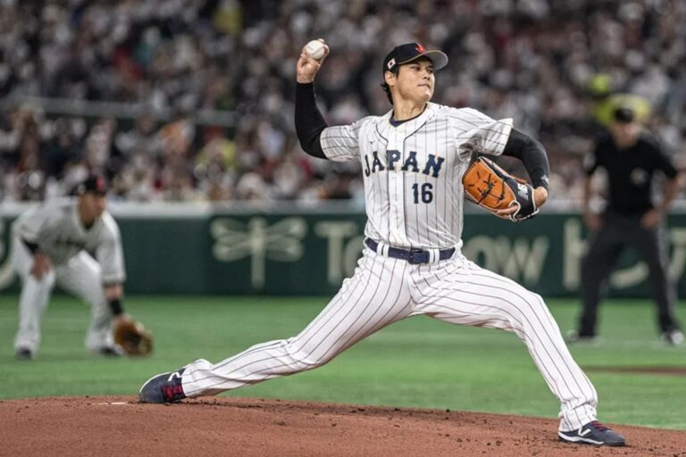 En la foto, Shohei Ohtani
