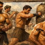 En la foto de AI, griegos entrenando para los Juegos Olímpicos