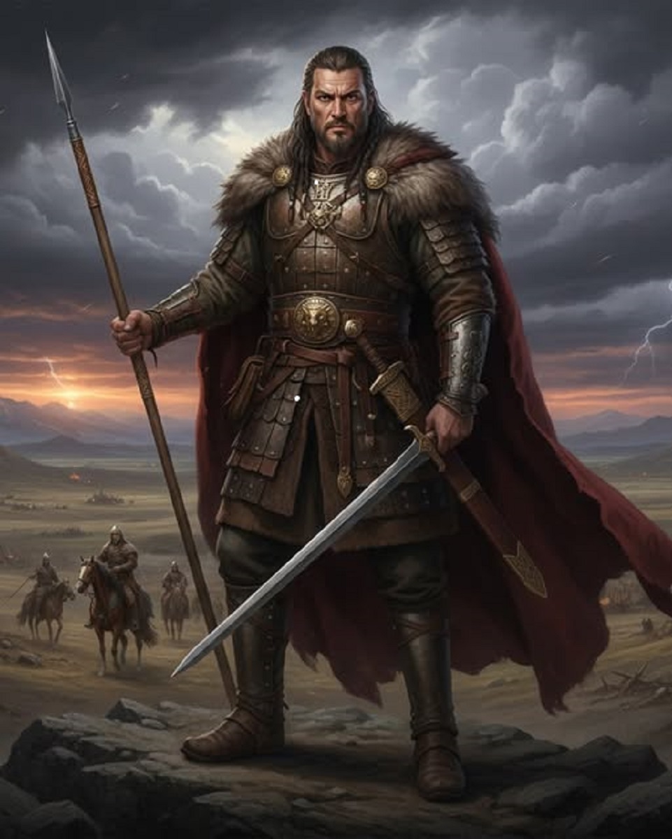 En la foto, Attila, el huno, en una imagen de AI