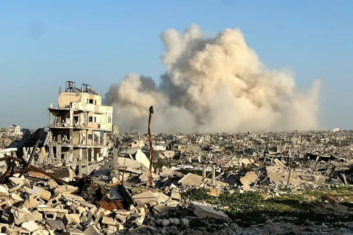 En la foto, bombardeos en Gaza dejaron 11 muertos en la madrugada