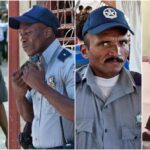 En la foto, policías cubanos