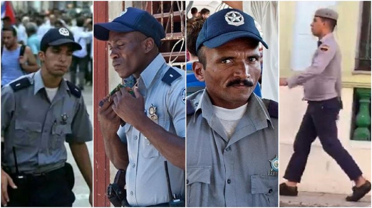 En la foto, policías cubanos