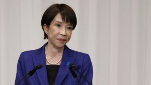 En la foto, la primera ministra de Japón, Sanae Takaichi