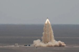 En la foto, un cohete Larga Marcha