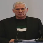 En la foto, Miguel Díaz-Canel