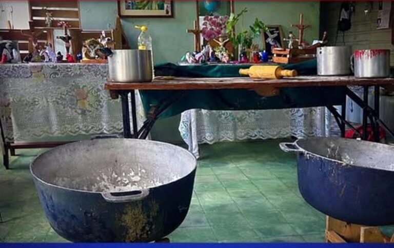 En la foto, la cocina de un comedor comunitario
