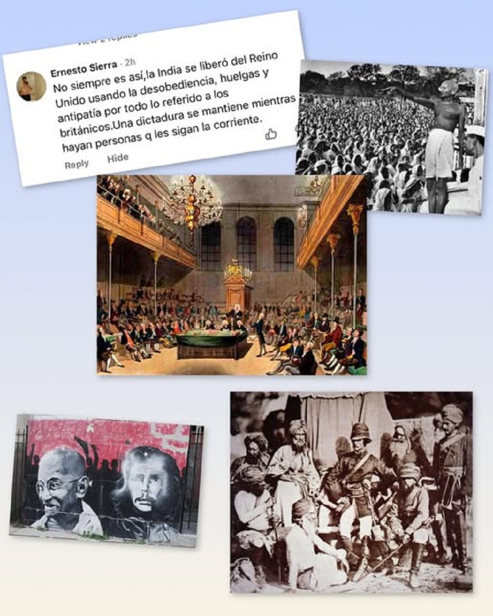 En la foto, un collage de imágenes referidad al texto