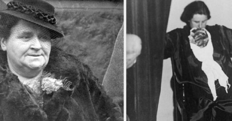 En la foto, Helen Duncan, la última bruja del Reino Unido