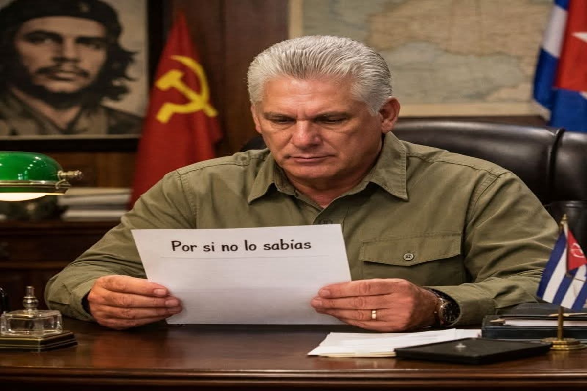 En la foto, una imagen de AI de Díaz-Canel