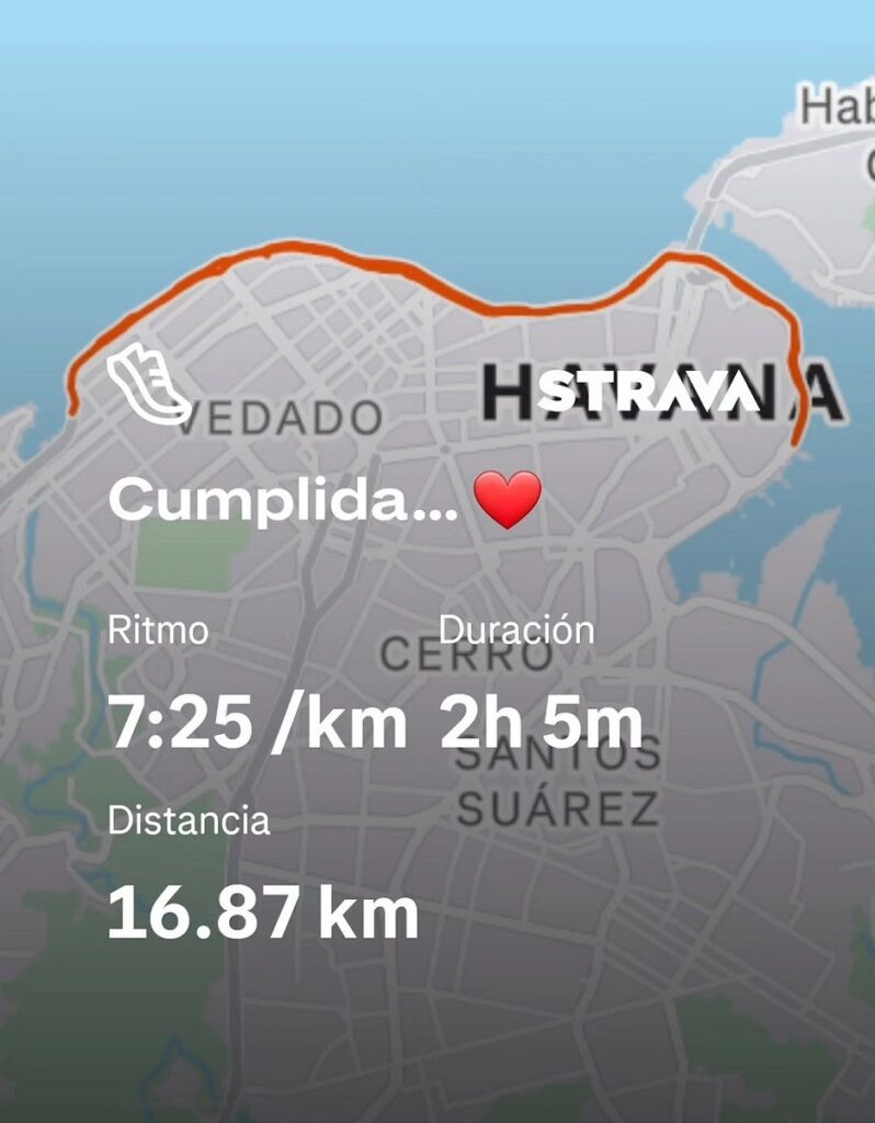 La promesa, el Malecón y el muchacho de casi 13 años 7 En la foto, mapa del recorrido por el Malecón