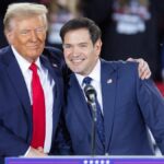 En la foto, Trump y Marco Rubio