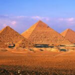 En la foto, las pirámides de Guiza