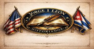 En la foto, las banderas de Cuba y EEUU en la carátula de un documento