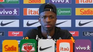 En la foto, Vinicius Junior